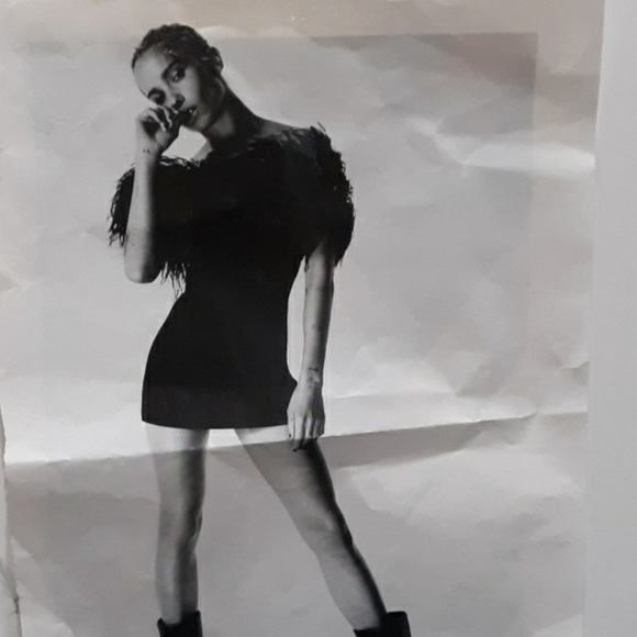 100% fur- Scarf-Fur- 100% ostrich feathers, plumes, stole, boa, collar, black - Picture 5 of 11